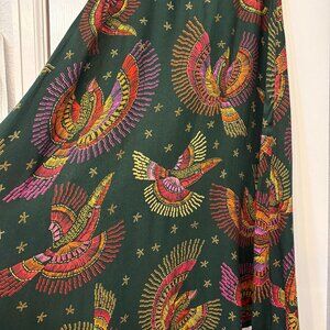 Farm Rio x Anthropologie Midi Slip Skirt - Size Small